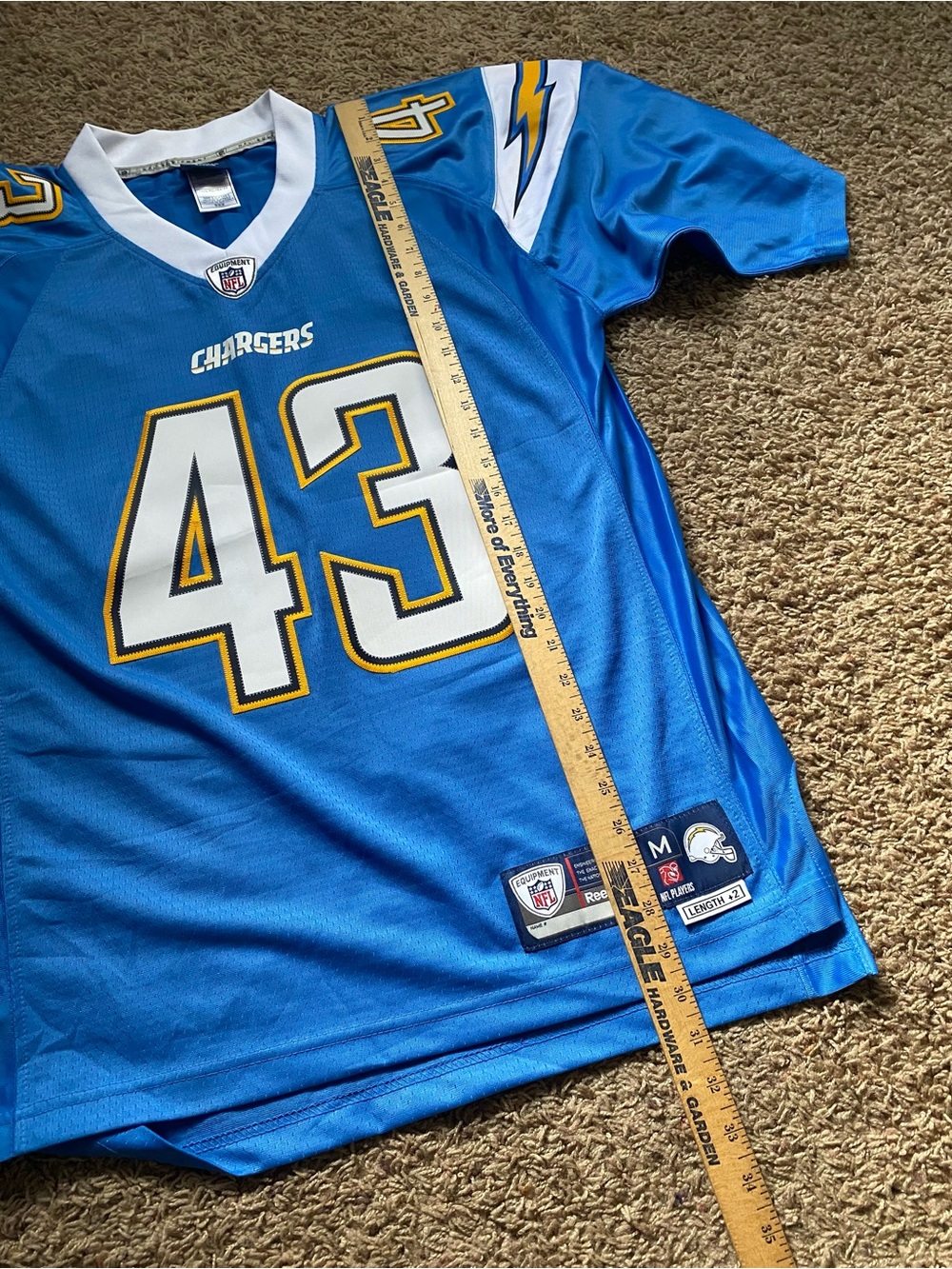 Reebok NFL Chargers Football Jerseys Sproles #43 Blue Men’s Size Medium - Picture 10 of 10